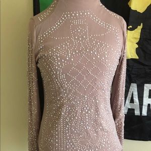 Misses XL Gem Embellished Long Sleeve Blouse